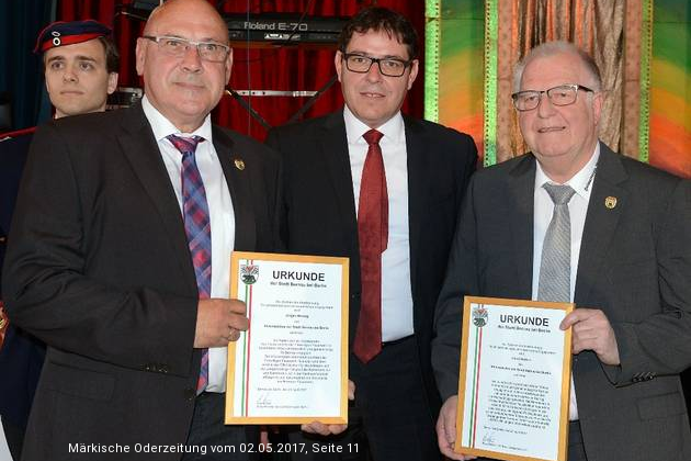 Ehrung Horst Werner aus MOZ Ehrung Horst Werner aus MOZ