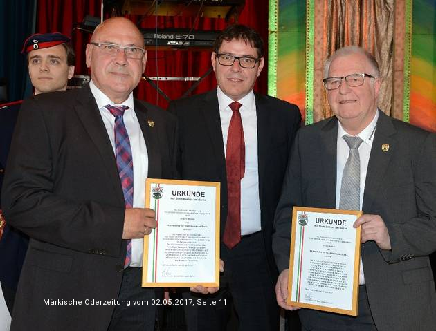 Ehrung Horst Werner aus MOZ Ehrung Horst Werner aus MOZ